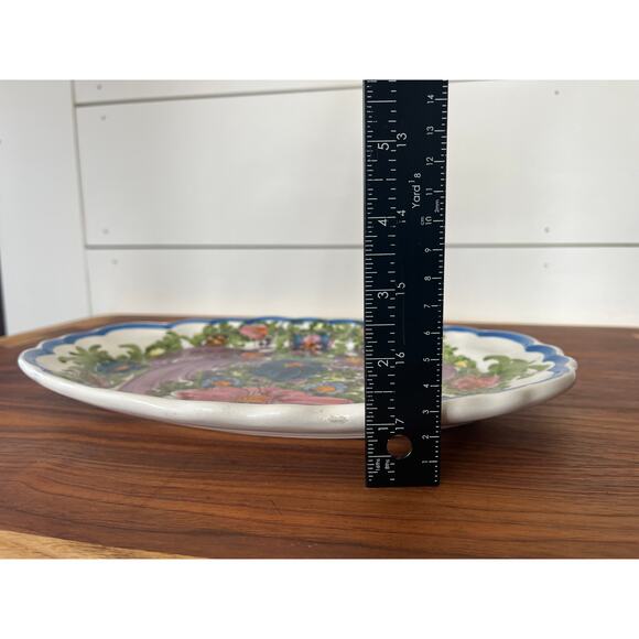 Vintage Skyros Designs Hand Painted Ceramic Plate Decorative Greece Decor - Picture 10 of 10